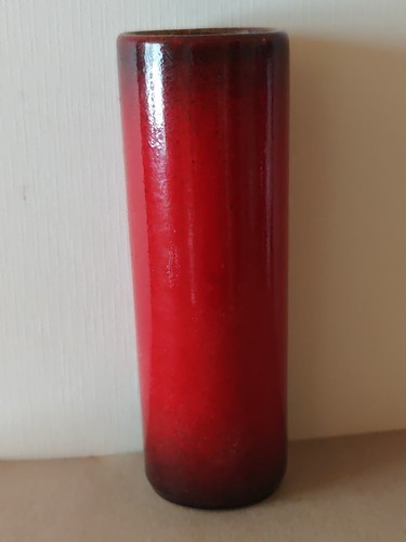 Keramik vase lava optik rot - keramik,