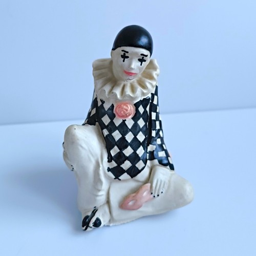 Keramikfigur pierrot clown - keramikfigur,