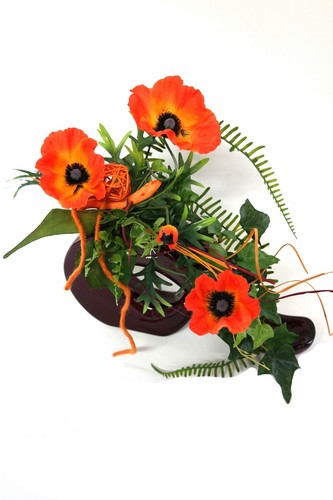 Kunstblumengesteck 28cm
