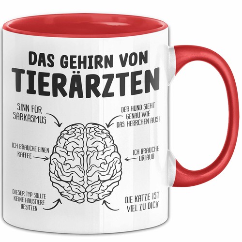 Tierarzt gehirn tasse - tierarzt,