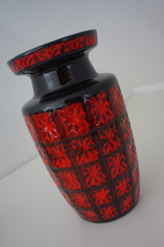 Keramik vase blumenvase rot - keramik,