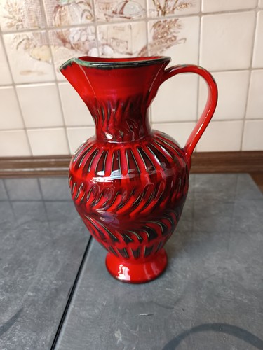 Vase rot keramik - vase,