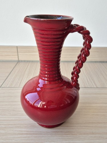 Rote keramik vase - rote,