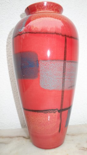 Scheurich keramik vase rot - scheurich,