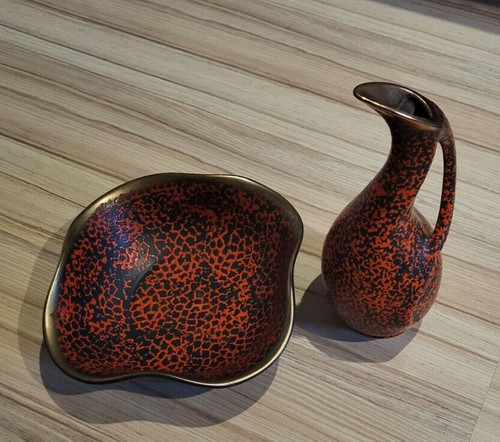 Keramik vase und schale - Ü,