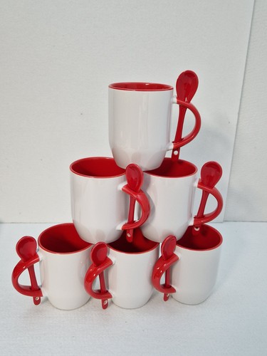 Süblimation tasse mit - mit, löffel