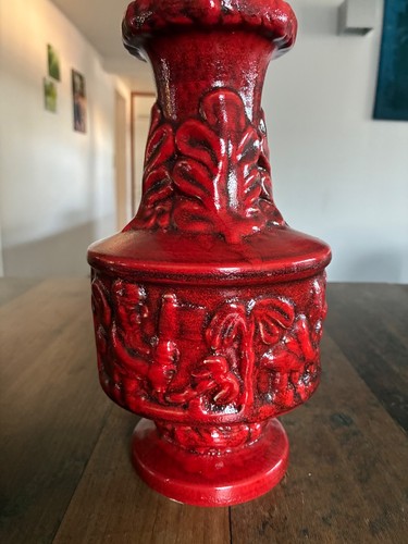 Wunderschöne keramikvase rot - keramikvase,